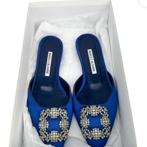 Manolo Blahnik Shoes - Manolo Blahnik Hangisi Mules size 36